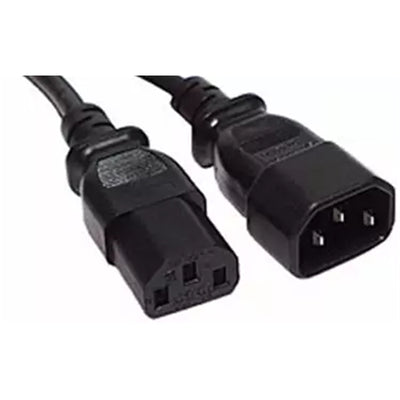RackPower CM1CC050W - 10A C14 IEC plug to 10A C13 IEC socket on 0.5m 1mm2 White lead