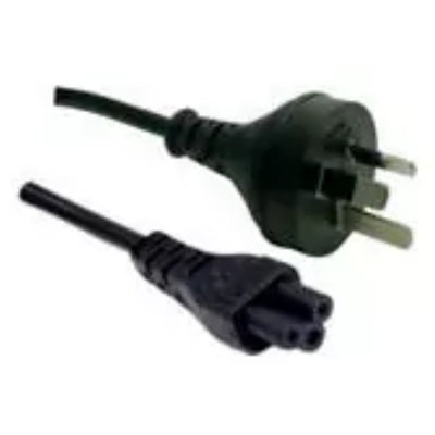 RackPower CM0NL300 - 10A 3 pin plug to C5 IEC clover socket on 3m 0.75mm2 Black lead