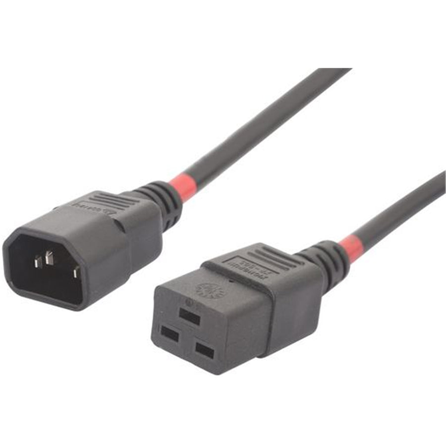 Eaton  ACL158-04  IEC C14 to C19 Power Cord - 40cm - Black / Red