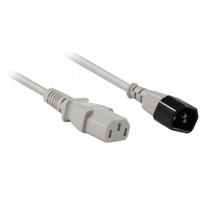 RackPower CM0CC150GY - 10A C14 IEC plug to 10A C13 IEC socket on 1.5m 0.75mm2 Grey lead