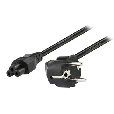 RackPower CM0SL200-PB - Schuko plug to Clover 2m Black cable