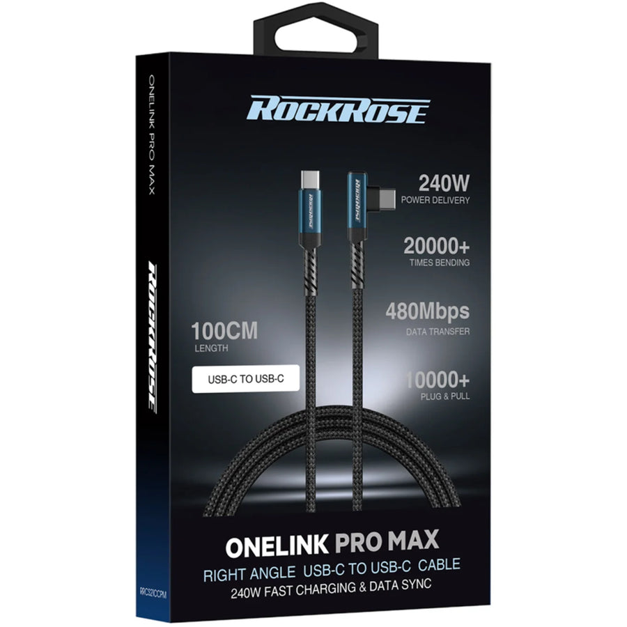 RockRose OneLink Pro  240W - 5A USB-C Cable - 1m