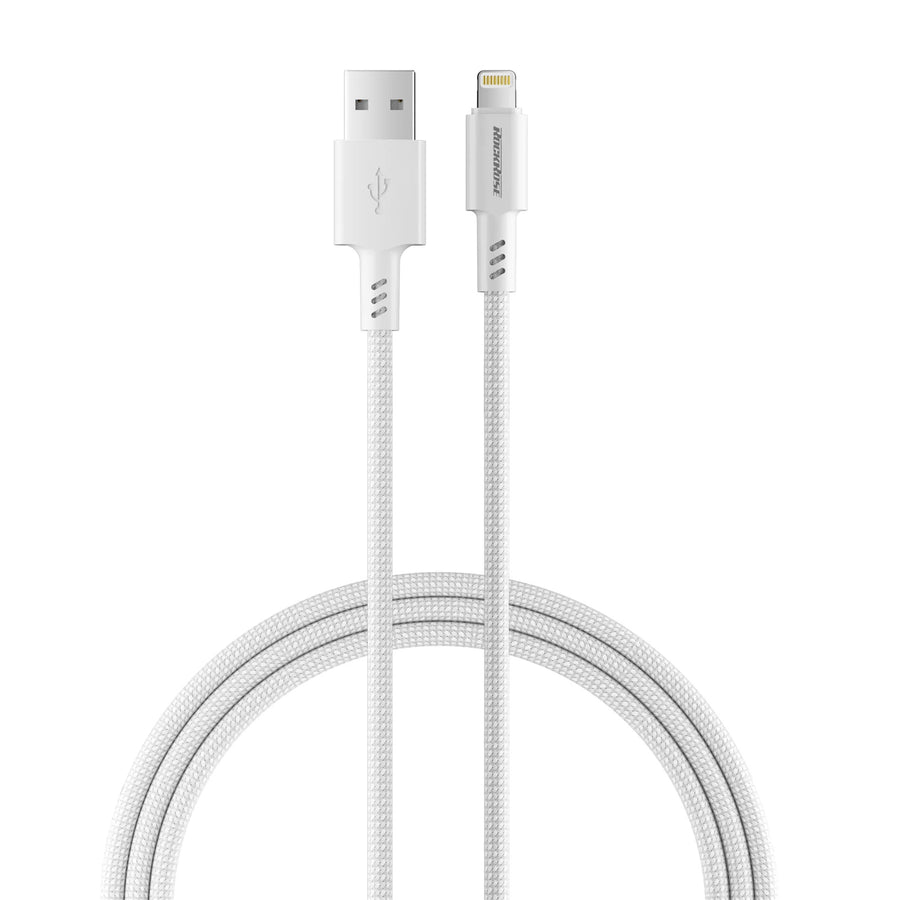 RockRose Asics AL  USB-A to Lightning Cable - 1m - Light Grey