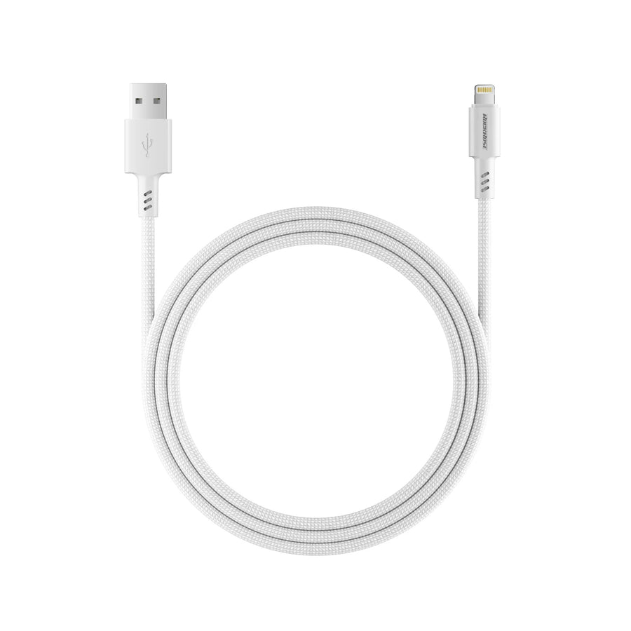 RockRose Asics AL  USB-A to Lightning Cable - 1m - Light Grey