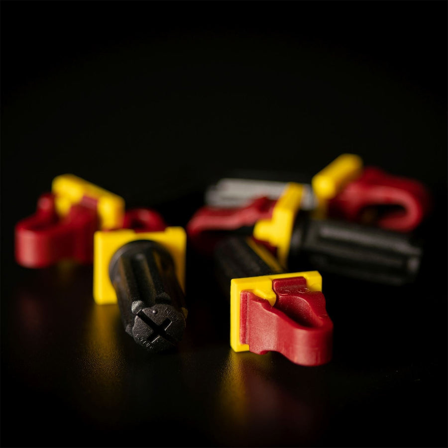 RACKSTUDS RSL220 - Series II 20-pack Maroon Smart Rack Mounting System. Replacement for Cage Nuts