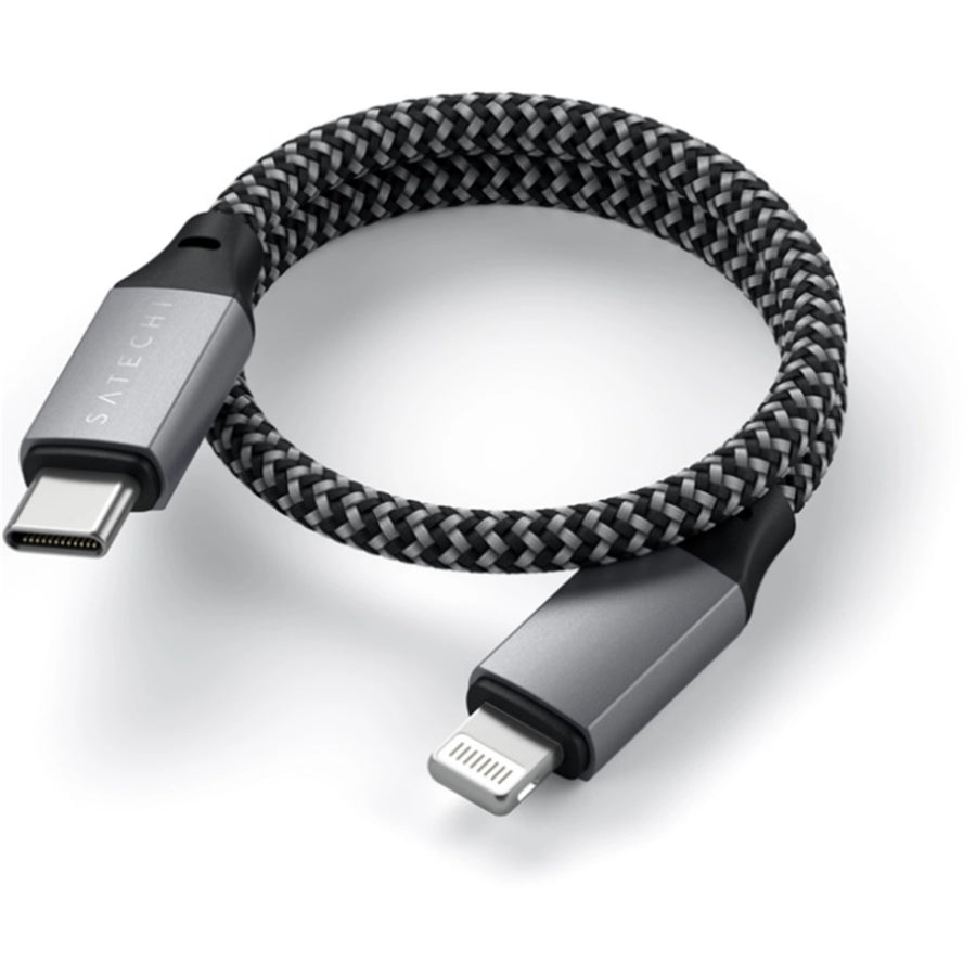 SATECHI    USB-C to Lightning Cable - 25cm - Space Grey