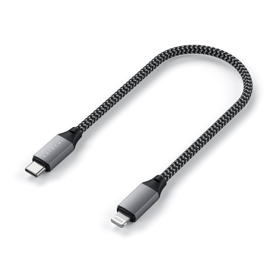 SATECHI    USB-C to Lightning Cable - 25cm - Space Grey
