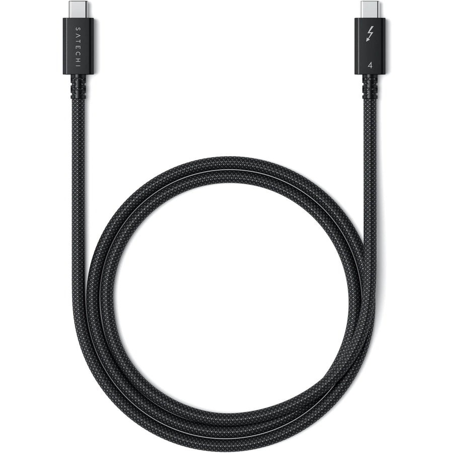 SATECHI Thunderbolt 4 Pro (  Space Grey ) Cable - 1M 240W 40Gpbs Support 8K resolution