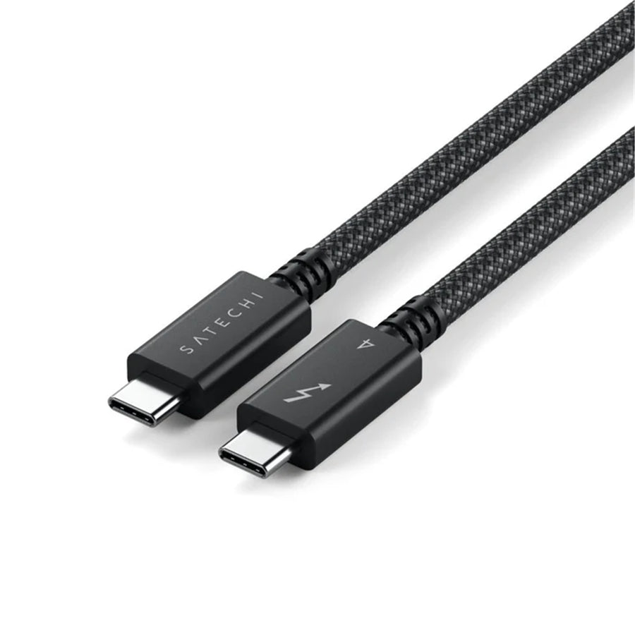 SATECHI Thunderbolt 4 Pro (  Space Grey ) Cable - 1M 240W 40Gpbs Support 8K resolution