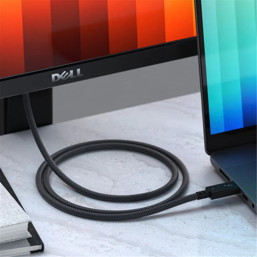 SATECHI Thunderbolt 4 Pro (  Space Grey ) Cable - 1M 240W 40Gpbs Support 8K resolution