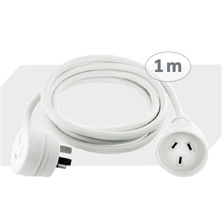 Sansai SPGY-1M Piggy Back Extension power Cord - 1M AU/NZ SAA Approved Cable lead