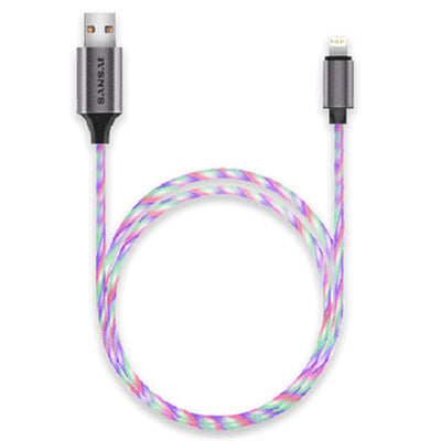 Sansai IPH-0926R RGB Light-up Lightning Cable 1m
