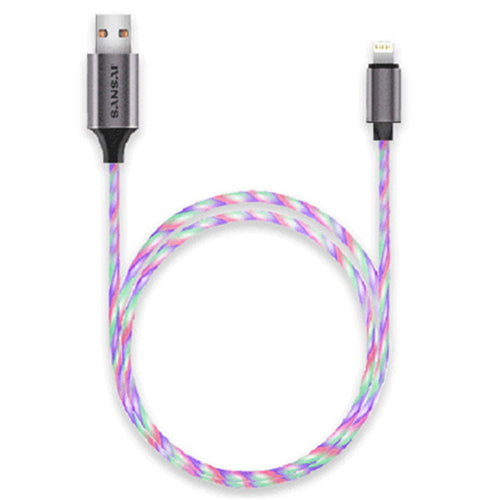 Sansai IPH-0926R RGB Light-up Lightning Cable 1m