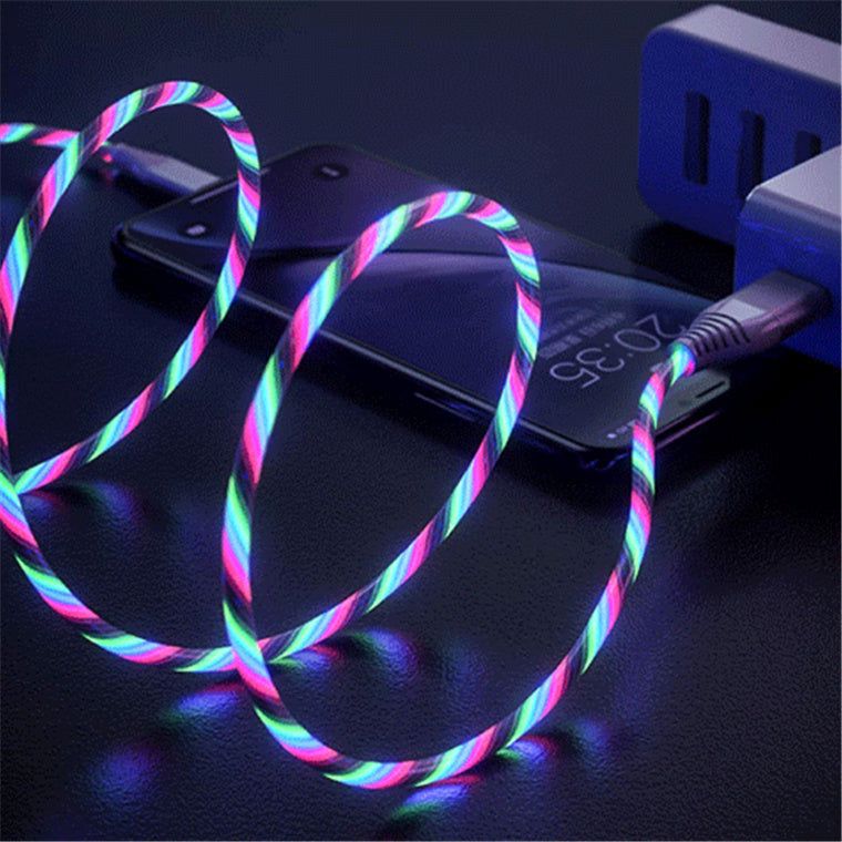 Sansai IPH-0926R RGB Light-up Lightning Cable 1m
