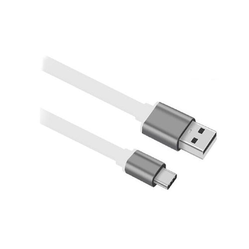 Sansai   TPE-7055F Type-C to USB-A Flat Cable, 1.2M  - Random Colour Black or White