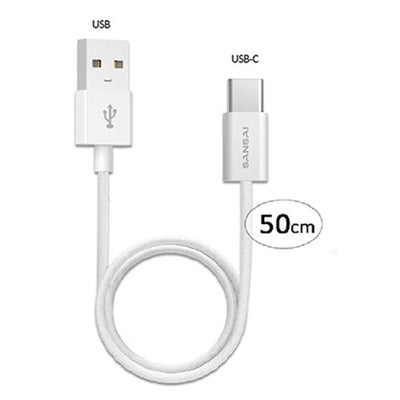 Sansai  TPE-5010  USB-A to USB-C Cable - 50cm