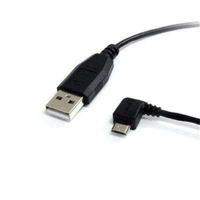 StarTech.com UUSBHAUB1LA – 30 cm USB-auf-Micro-USB-Kabel mit linksgewinkeltem Stecker