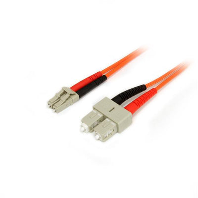StarTech.com 50FIBLCSC2 50-125 - LSZH Fiber Optic Cable - 2m Multimode - Duplex - LC-SC