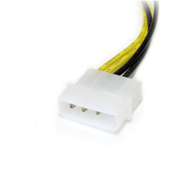 StarTech.com  LP4PCIEX8ADP 4-Pin to 8-Pin PCIe Power Cable Adapter - 15cm (6")