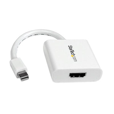 StarTech.com MDP2HDW Mini DisplayPort to HDMI Adapter - mDP to HDMI Video Converter - 1080p - Mini DP or Thunderbolt 1/2 Mac/PC to HDMI Monitor/Display/TV - Passive mDP 1.2 to HDMI Dongle - White