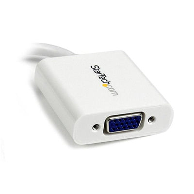 StarTech.com MDP2VGAW Mini DisplayPort-auf-VGA-Adapter - Aktiver Mini DP-zu-VGA-Konverter - 1080p Video - mDP oder Thunderbolt 1/2 Mac/PC zu VGA-Monitor/Projektor/Display - mDP 1.2-zu-VGA-Dongle - Weiß