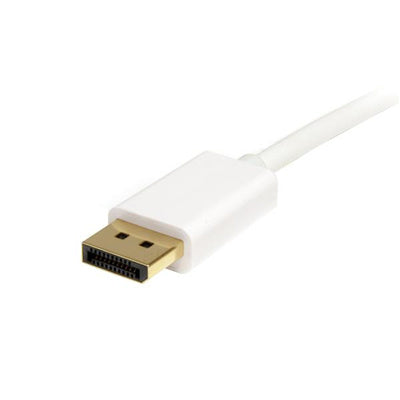 StarTech.com MDP2DPMM1MW 4K x 2K Mini DisplayPort zu DisplayPort 1.2 Kabel – 1m – Weiß