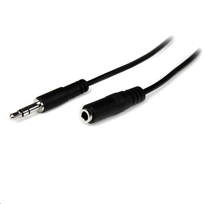 StarTech.com MU1MMFS - 1m Slim 3.5mm Stereo Extension Cable M/F