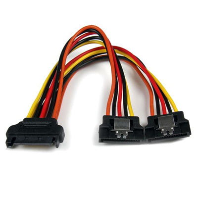 StarTech.com PYO2LSATA - 6in Latching SATA Power Y Splitter Cable