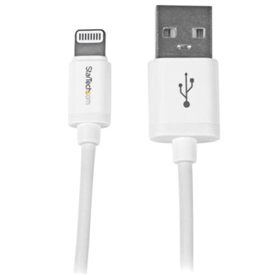 StarTech.com USBLT1MW – 1m weißes 8-poliges Lightning-auf-USB-Kabel