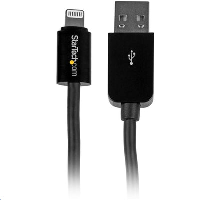 StarTech.com USBLT3MB – 3 m Lightning-auf-USB-Kabel, 8-polig, schwarz