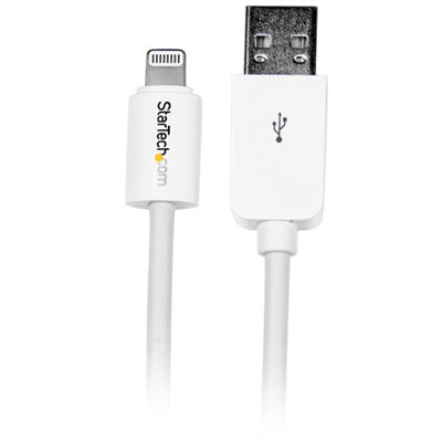 StarTech.com USBLT3MW – 3 m weißes 8-poliges Lightning-auf-USB-Kabel