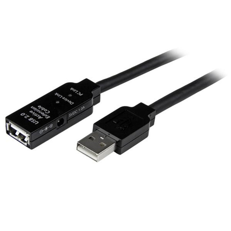 StarTech.com USB2AAEXT5M - 5m USB 2.0 Active Extension Cable - M/F