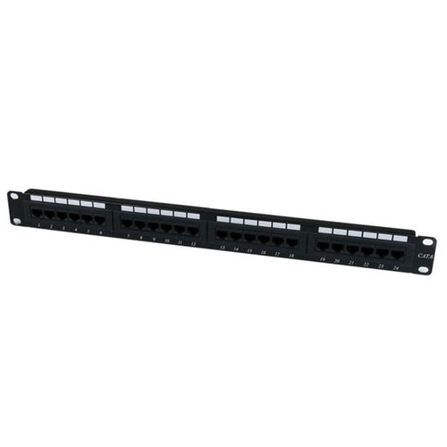 StarTech.com C6PANEL24 24-Port 1U Rackmount Cat6 Patchpanel Ethernet 110-Typ Rack-Montage-Patchpanel 1U