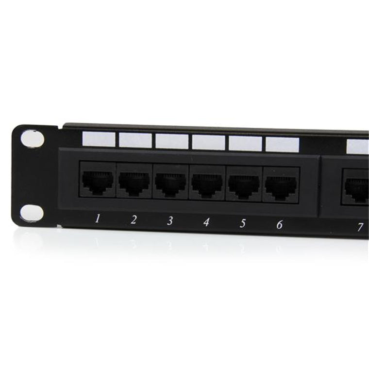 StarTech.com C6PANEL24 24 Port 1U Rackmount Cat6 Patch Panel Ethernet 110 type Rack MountPatch Panel 1U