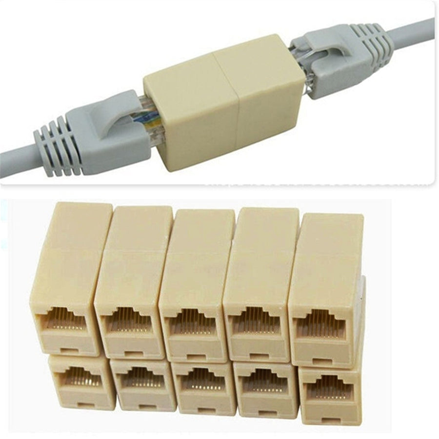 Cat5e RJ45 Ethernet Coupler - 10 Pack