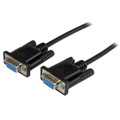 StarTech.com SCNM9FF1MBK RS232 Nullmodemkabel – 1m – Schwarz