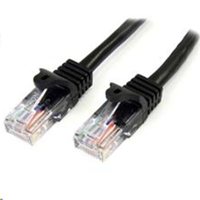 StarTech.com 45PAT1MBK - 1m Black Snagless UTP Cat5e Patch Cable.