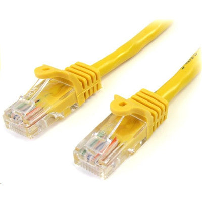 StarTech.com 45PAT2MYL - 2m Yellow Snagless UTP Cat5e Patch Cable