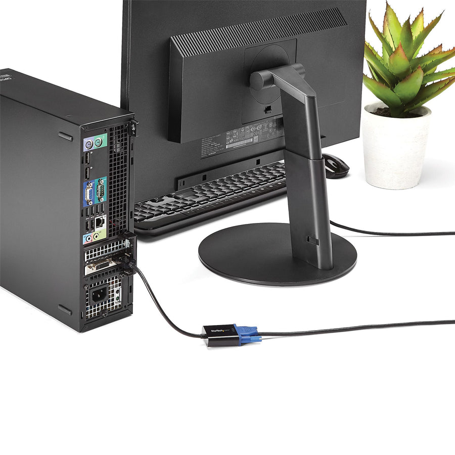 StarTech.com DP2VGA3 DisplayPort to VGA Adapter - Active DP to VGA Converter - 1080p Video - DP/DP++ Source to VGA Monitor Cable Adapter - DP to VGA Adapter Dongle Digital to Analog - DP 1.2 to VGA