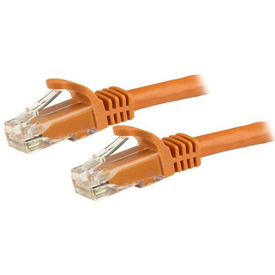 StarTech.com N6PATC10MOR Cat6 - 10GbE - 100W PoE++ Ethernet Cable - 10m - Orange Gigabit Ethernet Wire / 650MHz 100W PoE++ RJ45 UTP Category 6 Network / Patch Cord Snagless with Strain Relief Fluke