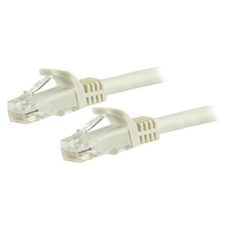 10m White Snagless UTP Cat6 Patch Cable