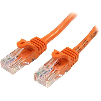 StarTech.com 45PAT50CMOR - 0.5m Orange Snagless Cat5e Patch Cable