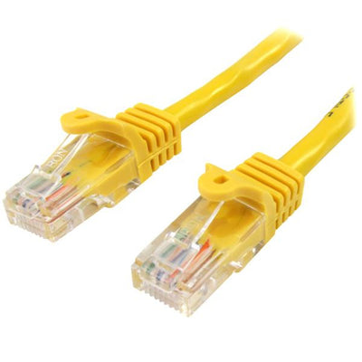 StarTech.com 45PAT50CMYL - 0.5m Yellow Snagless Cat5e Patch Cable