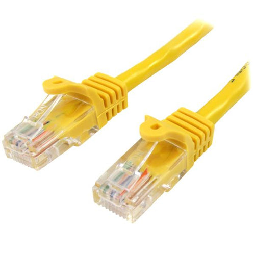 0.5m Yellow Snagless Cat5e Patch Cable
