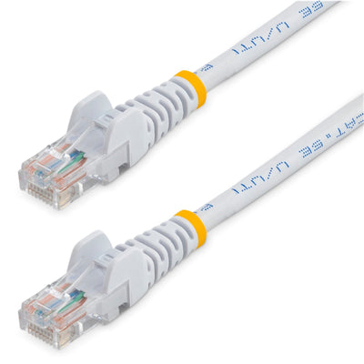 StarTech.com 45PAT5MWH Cat5e Ethernet Patch Cable - 5m - White Snagless - RJ45 Connectors