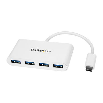 StarTech.com HB30C4ABW - 4 Port USB C Hub - C to A - USB 3.0 Hub