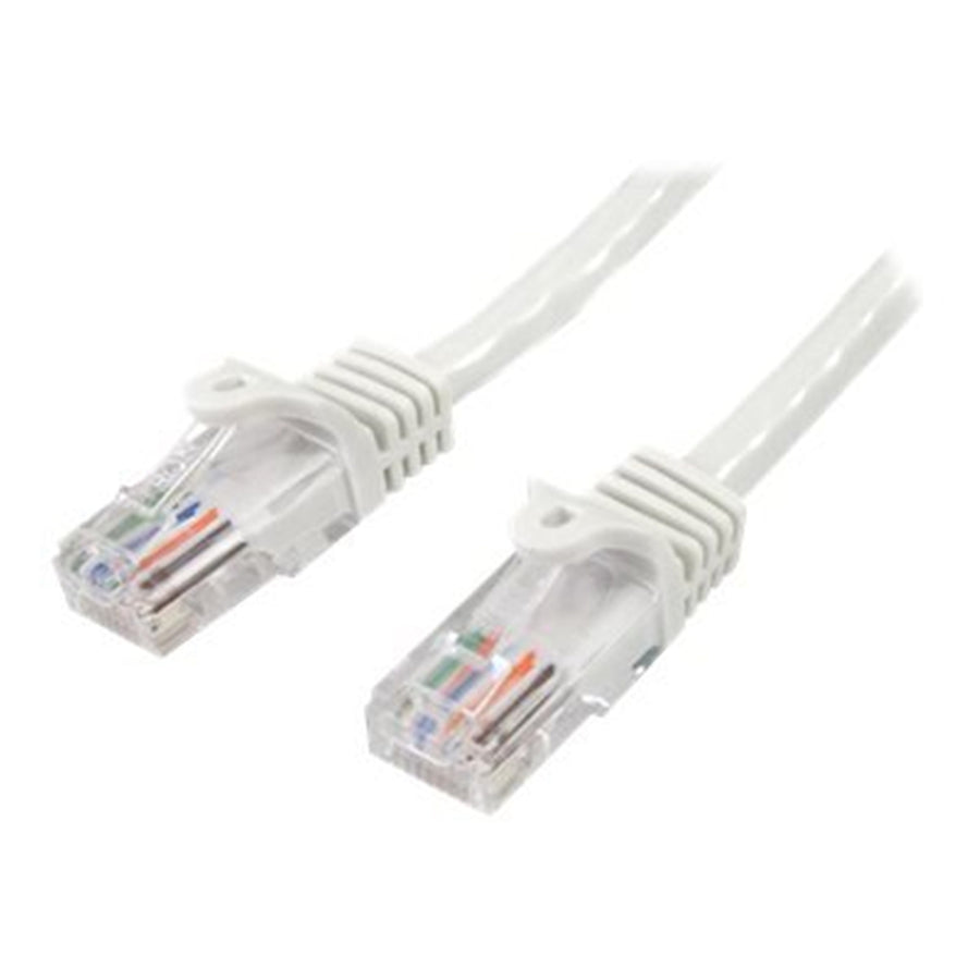 10m White Snagless Cat5e Patch Cable