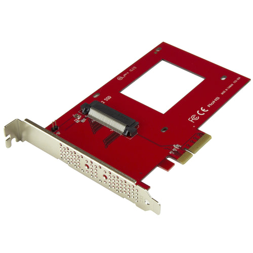 StarTech.com PEX4SFF8639 U.2-auf-PCIe-Adapter für 2,5-Zoll-U.2-NVMe-SSDs – SFF-8639 – x4 PCI Express 3.0
