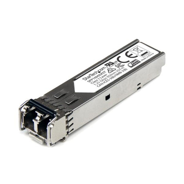 StarTech.com SFP1000SXST MSA Uncoded Compatible SFP Module - 1000BASE-SX - 1GbE Multi Mode Fiber (MMF) Optic Transceiver - 1GE Gigabit Ethernet SFP - LC 550m - 850nm - DDM