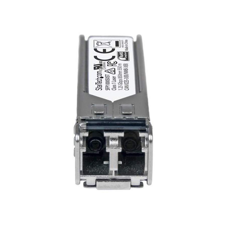 StarTech.com SFP1000SXST MSA Uncoded Compatible SFP Module - 1000BASE-SX - 1GbE Multi Mode Fiber (MMF) Optic Transceiver - 1GE Gigabit Ethernet SFP - LC 550m - 850nm - DDM